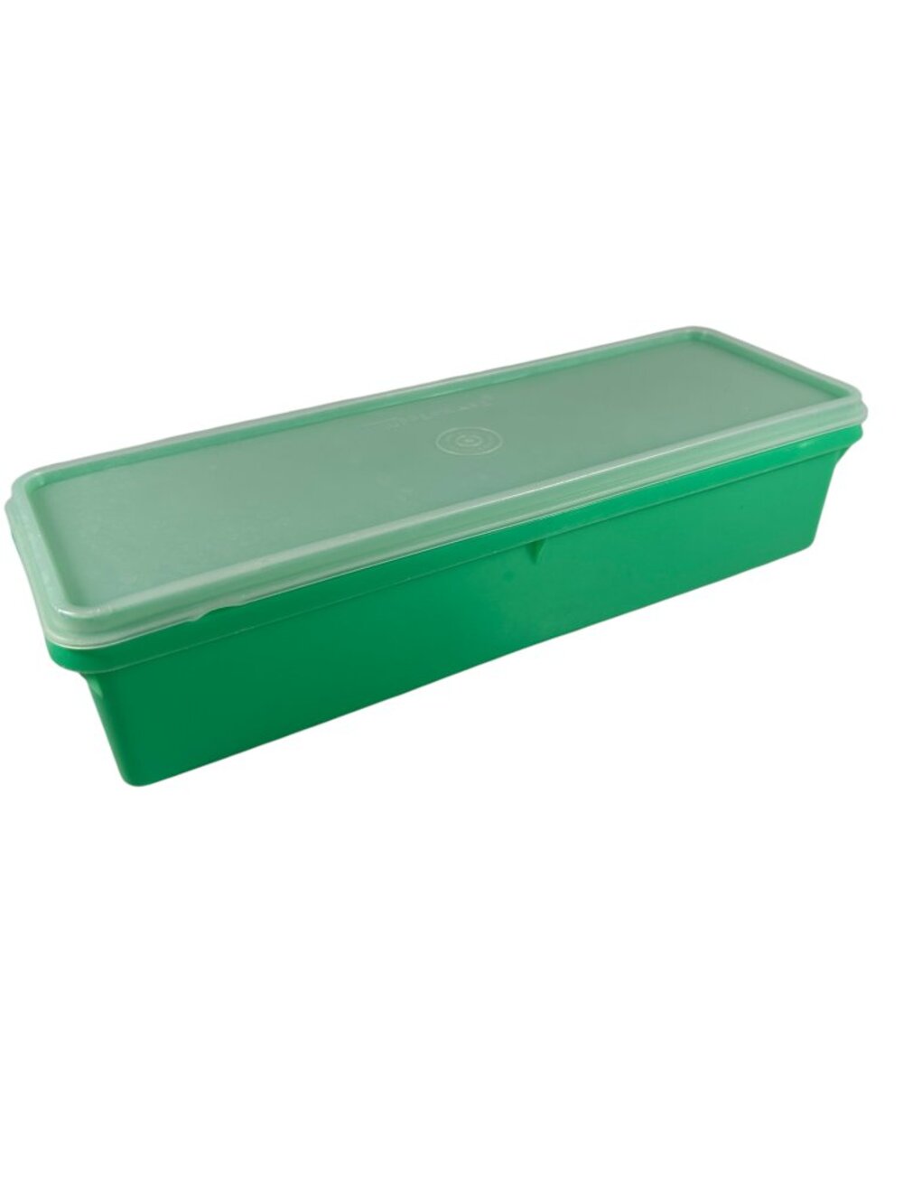 Vintage Tupperware Green Vegetable Celery Keeper Crisper Storage 892-4 W Lid